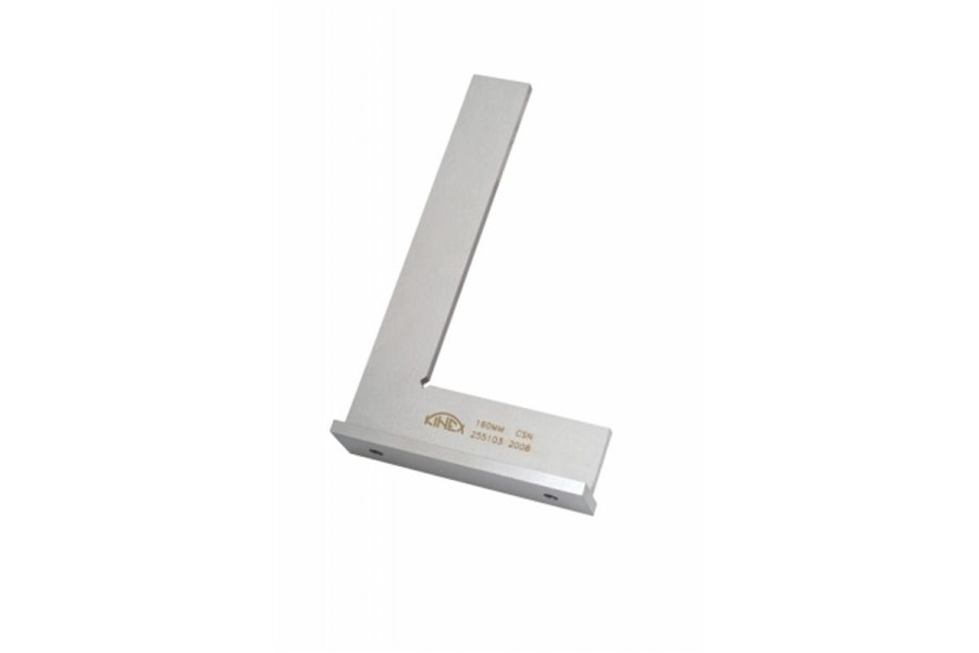 Úhelník přesný příložný KINEX 160x100 mm, tř.př. 2, Bu, ČSN 25 5103