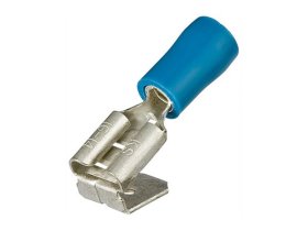 Ploché zásuvkové koncovky, modrá/100ks, Knipex