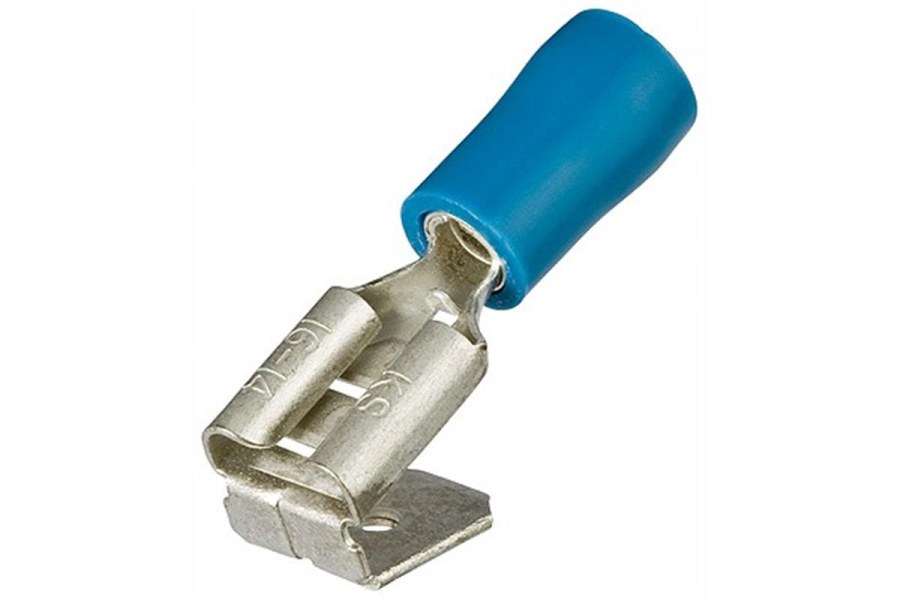 Ploché zásuvkové koncovky, modrá/100ks, Knipex