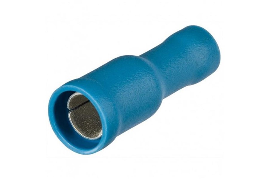 Kulaté zásuvkové koncovky izolované, modrá/100ks, Knipex