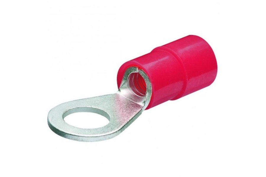 Kabelová oka, kruhová izolovaná, červená/200ks, Knipex