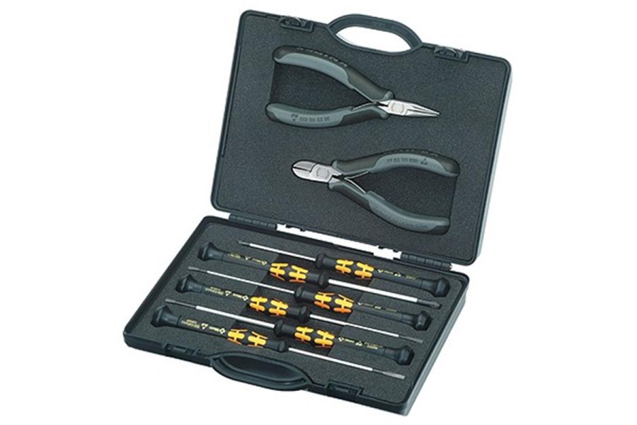 Sada kleští a&nbsp;šroubováků ESD, Knipex