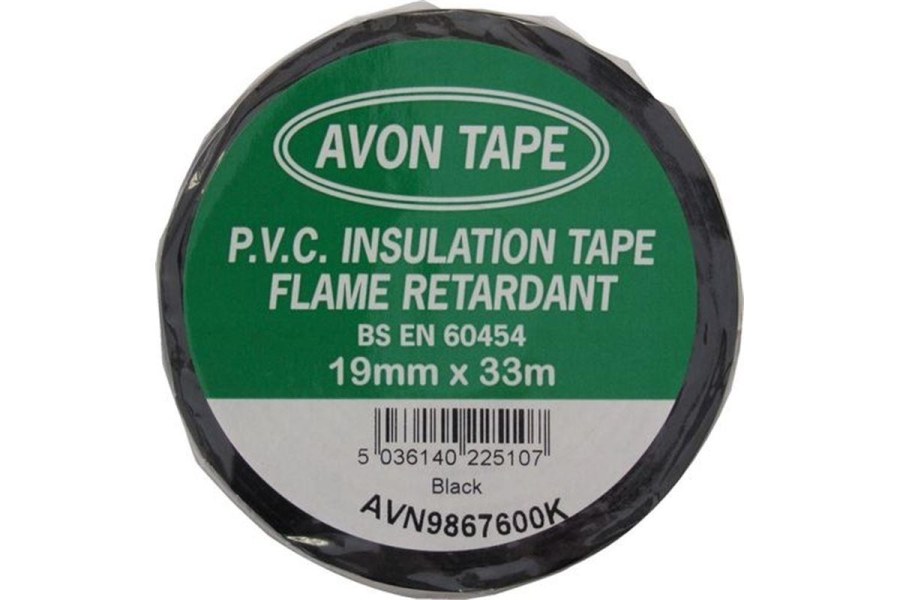 Páska izolační z&nbsp;PVC černá 19mm Avon