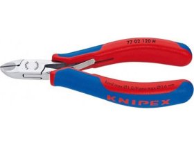 Boční štípací kleště pro elektroniku s&nbsp;vsazeným karbidovým břitem 120mm Knipex 7702120H