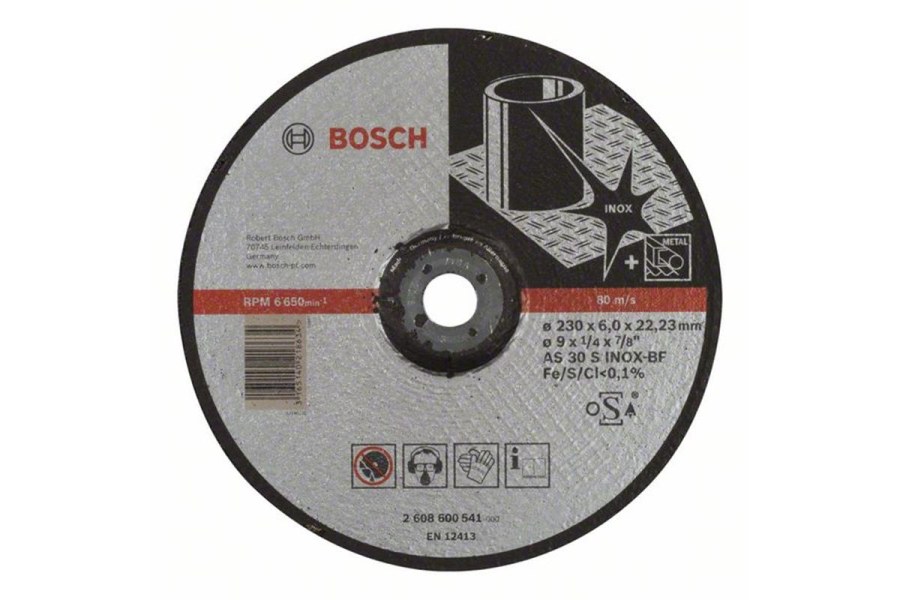 Bosch Hrubovací kotouč profilovaný Expert for Inox AS 30 S INOX BF, 230 mm, 6,0 mm
