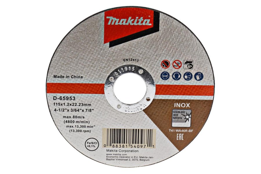 Řezný kotouč na nerez, 115 x 1.2 x 22,23 mm Makita