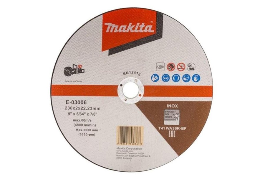 Řezný kotouč 230x2.0x22.23 nerez pro aku Makita