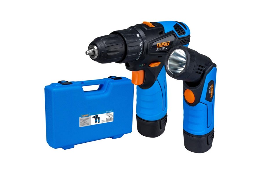 Šroubovák Aku ASV 122-SET (ASV 120-2+AS120), 12V, 2,0Ah Li-Ion Narex