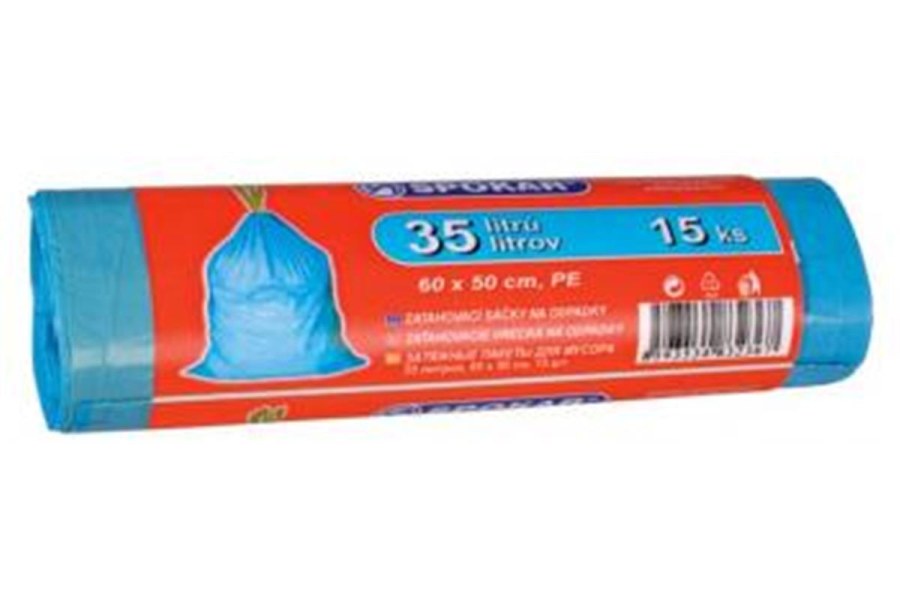 Zatahovací sáčky na odpadky 35L - 15ks SPOKAR