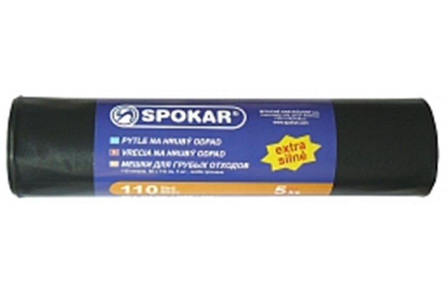 Pytle na hrubý odpad 110L - 5 ks, LDPE, extra silné