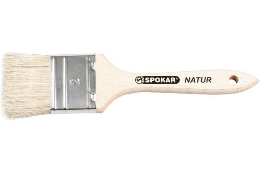 Štětec plochý vel. 4" NATUR SPOKAR