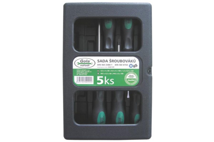 Sada šroubováků 5 ks (PL+PH) Gola Nářadí 040105S