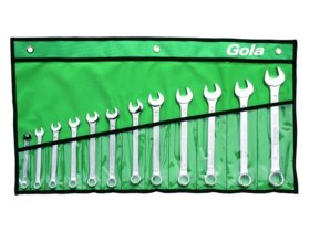 Sada očkoplochých maticových klíčů 12-dílná Gola