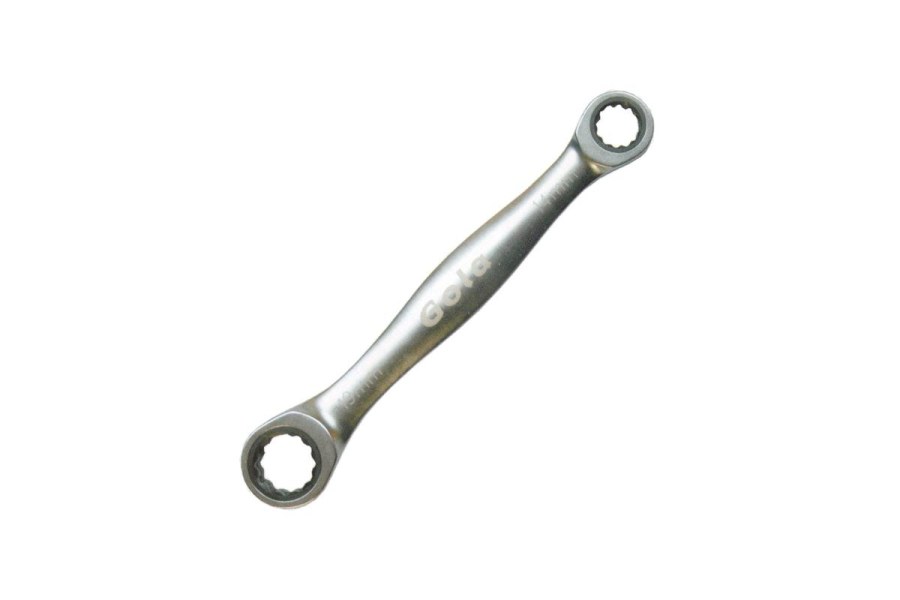 Ráčnový oboustranný očkový klíč 14x19mm Gola