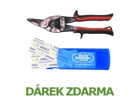 Nůžky na plech levé 250mm Gola
