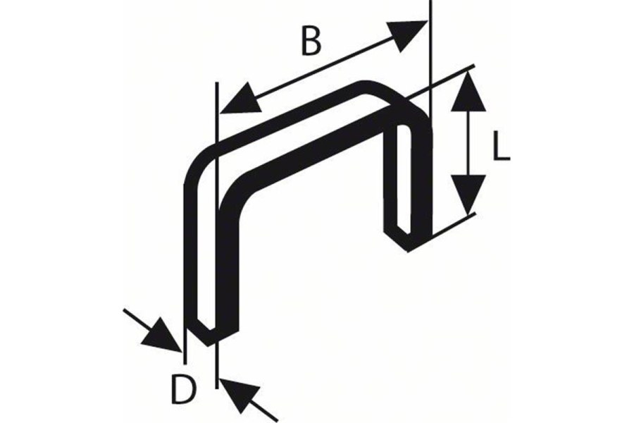 Sponky do sponkovačky z&nbsp;tenkého drátu, typ 53 - 11,4 x 0,74 x 8 mm BOSCH