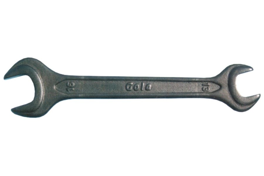 Klíč maticový oboustranný plochý otevřený 13x16mm Gola