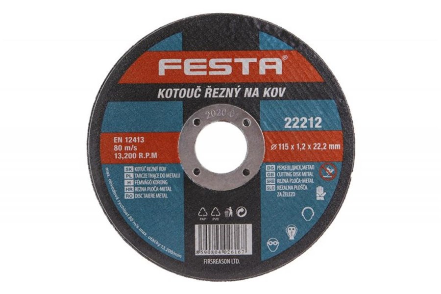 Kotouč řezný kov 115x1.2x22.2 FESTA - 
