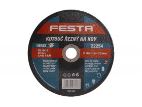 Kotouč řezný kov 180x1.6x22.2 FESTA