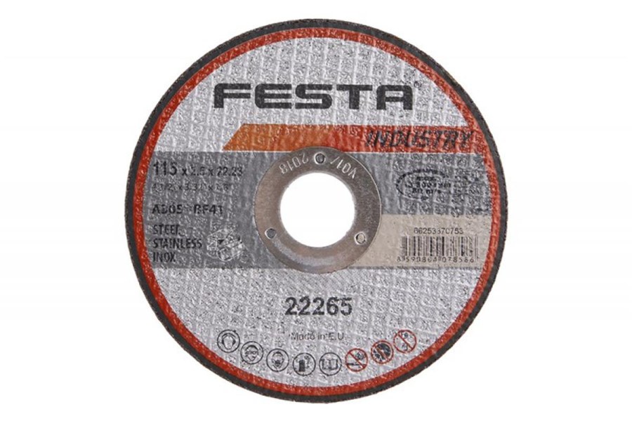 Kotouč řezný kov 115x2.5x22.2 FESTA INDUS(D