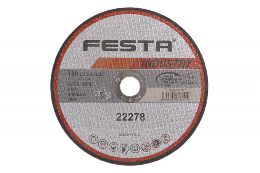 Kotouč řezný kov 180x2.5x22.2 FESTA INDUS(D