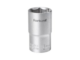 Hlavice nástrčná 1/2", 16mm, L 38mm (4700416) FORTUM