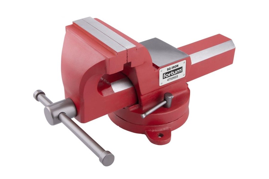 Svěrák otočný s&nbsp;kovadlinou, 125mm, SG Iron (4752623) FORTUM