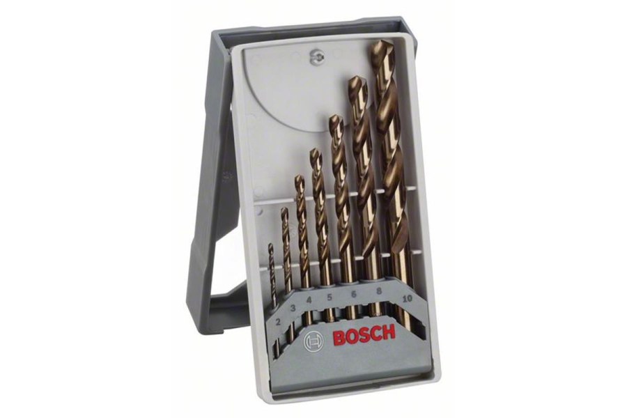 Bosch 7dílná sada vrtáků do kovu Mini X-Line HSS-Co, 135° 2; 3; 4; 5; 6; 8; 10 mm