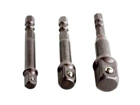 Adaptéry do vrtačky, 1/4"-3/8"-1/2" (32600) EXTOL CRAFT