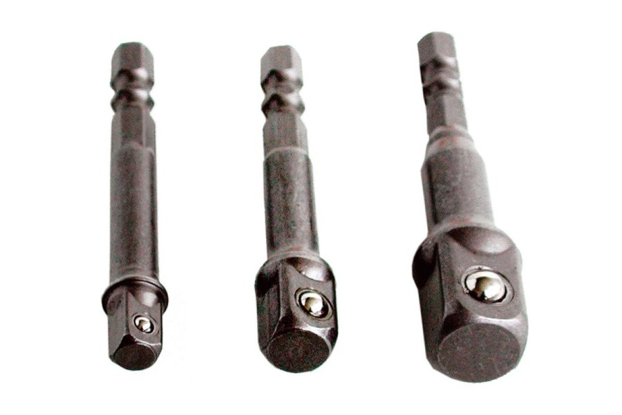 Adaptéry do vrtačky, 1/4"-3/8"-1/2" (32600) EXTOL CRAFT - 