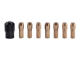 Kleštiny, sada 8ks, ?1-1,6-2-2,3-3-2x3,2mm, hlavice M8x0,75 (404191) EXTOL CRAFT