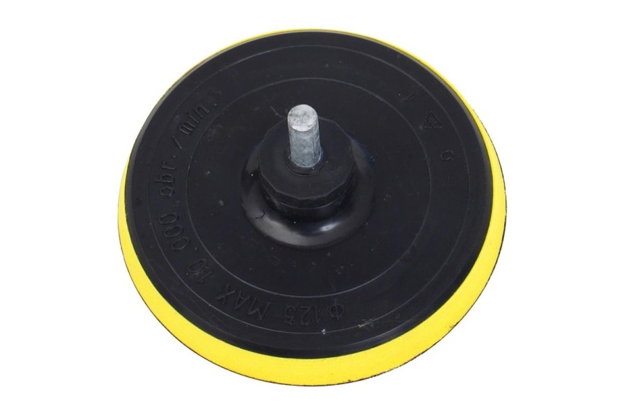 Nosič brusných výseků, do vrtačky - suchý zip, O 125mm, stopka 8mm (108425) EXTOL CRAFT