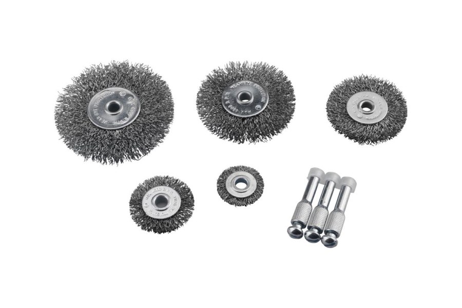 Kartáče okružní ocelové, sada 5ks, 2x stopka 6mm (1830) EXTOL CRAFT