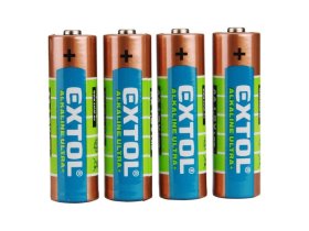 Baterie alkalické, 4ks, 1,5V AA (LR6) (42011) EXTOL ENERGY