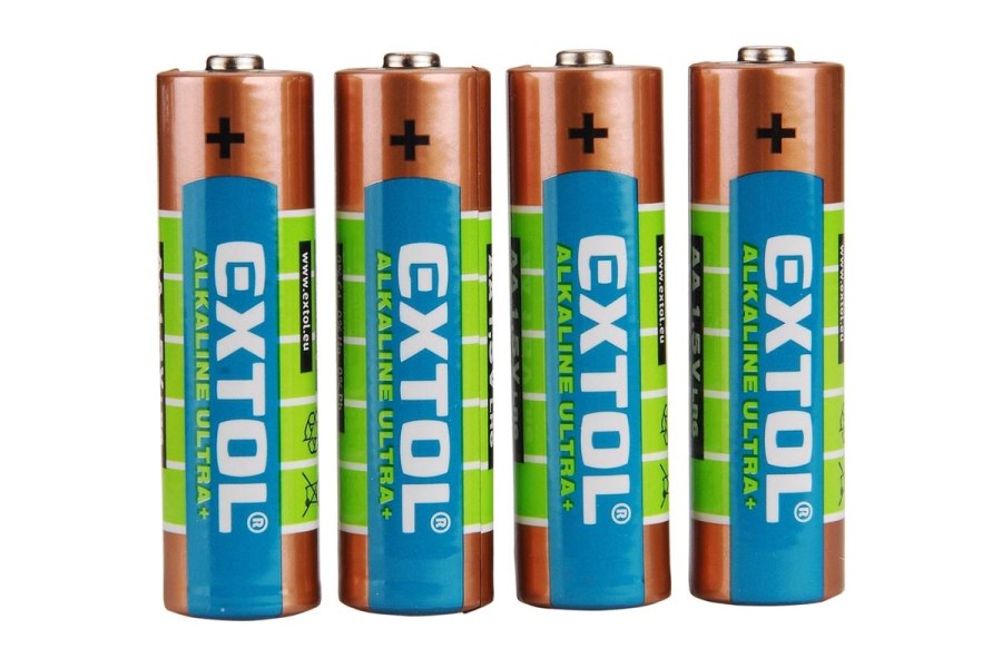 Baterie alkalické, 4ks, 1,5V AA (LR6) (42011) EXTOL ENERGY