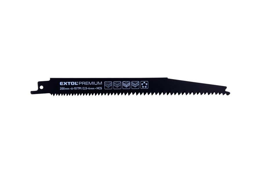 Plátky do pily ocasky 3ks, 200x19x1,25mm, HCS (8806101) EXTOL PREMIUM