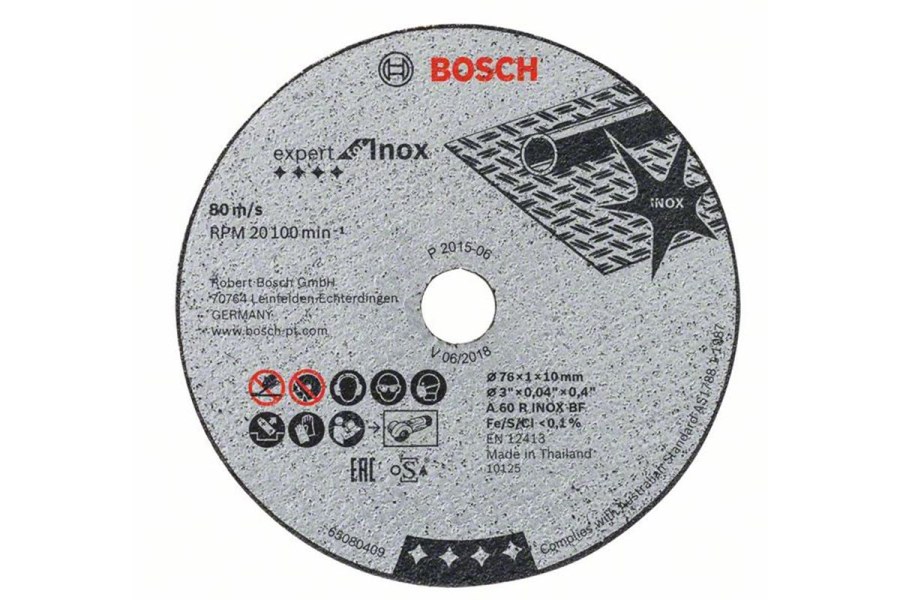 Bosch Rozbrušovací kotouč Expert for Inox A 60 R INOX BF; 76 mm; 1 mm; 10 mm