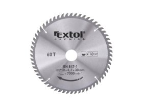 Kotouč pilový s&nbsp;SK plátky, O 210x3,0x30mm, 60T (8803237) EXTOL PREMIUM