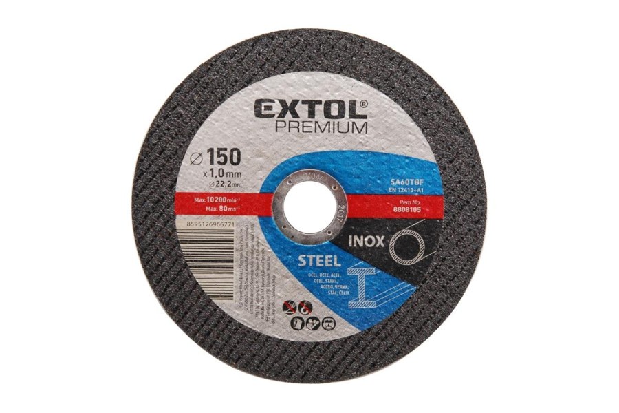 Kotouč řezný na ocel/nerez, O 150x1,0x22,2mm (8808105) EXTOL PREMIUM