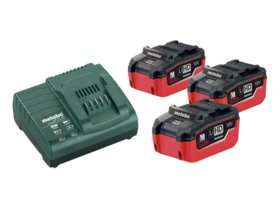 METABO Basic set LiHD 3x 5,5 Ah sada akumulátorů