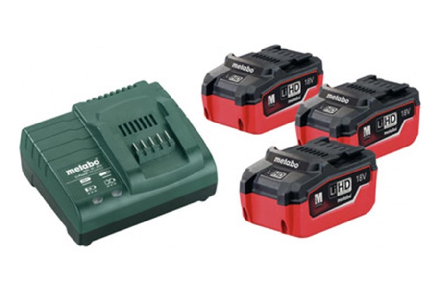 METABO Basic set LiHD 3x 5,5 Ah sada akumulátorů - 