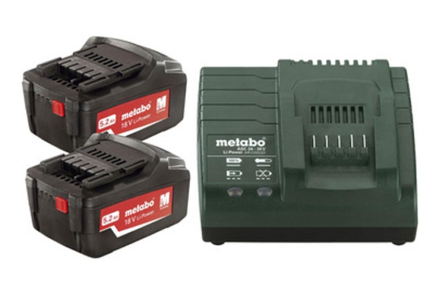 METABO Basic-Set 2x 5.2 Ah set akumulátory + nabíječka