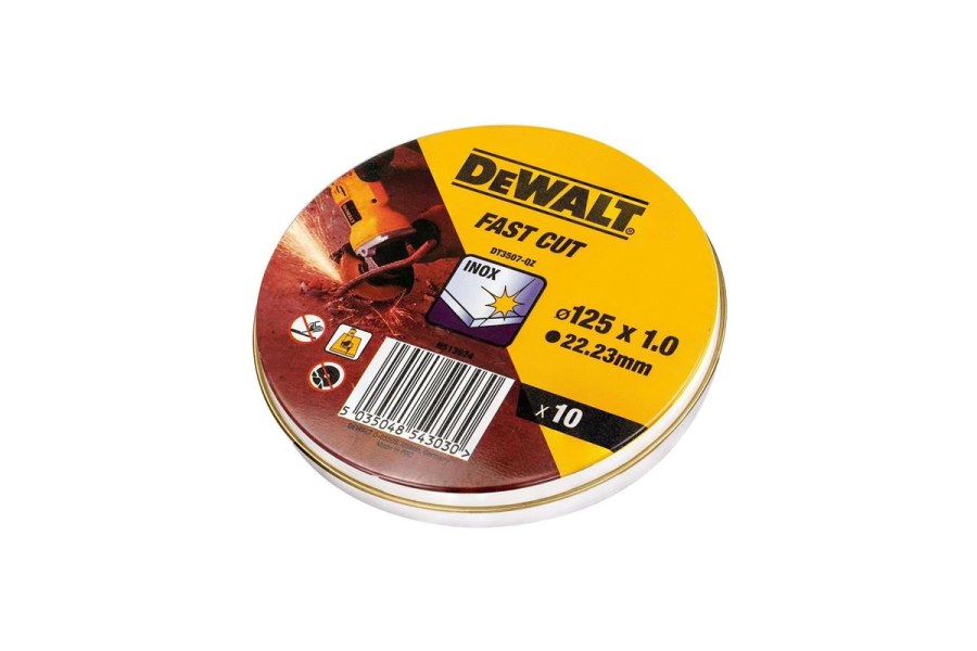 Řezný kotouč, sada 10ks v&nbsp;kovové krabici DeWalt