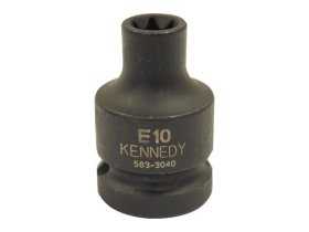 Hlavice průmyslová rázová 1/2" - Bit nástrčný E20 Torx DIN 3129 Kennedy