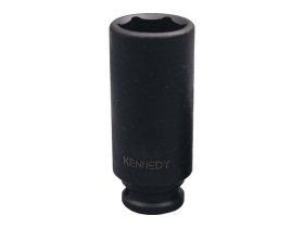 Hlavice 1/2" průmyslová rázová palcová 1-1/8" prodloužená 6-hranná CrMo Kennedy