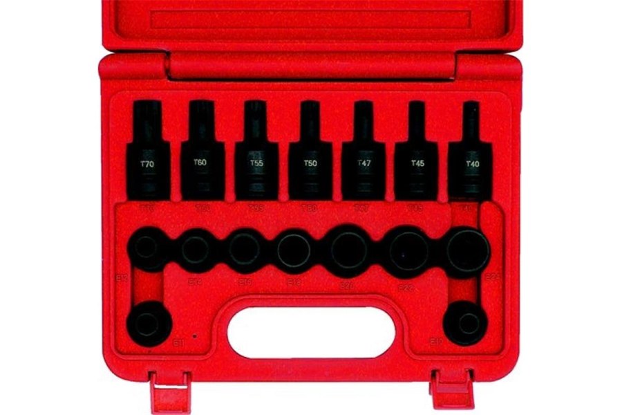 Sada bitů rázových 1/2" Torx 16-dílná Kennedy